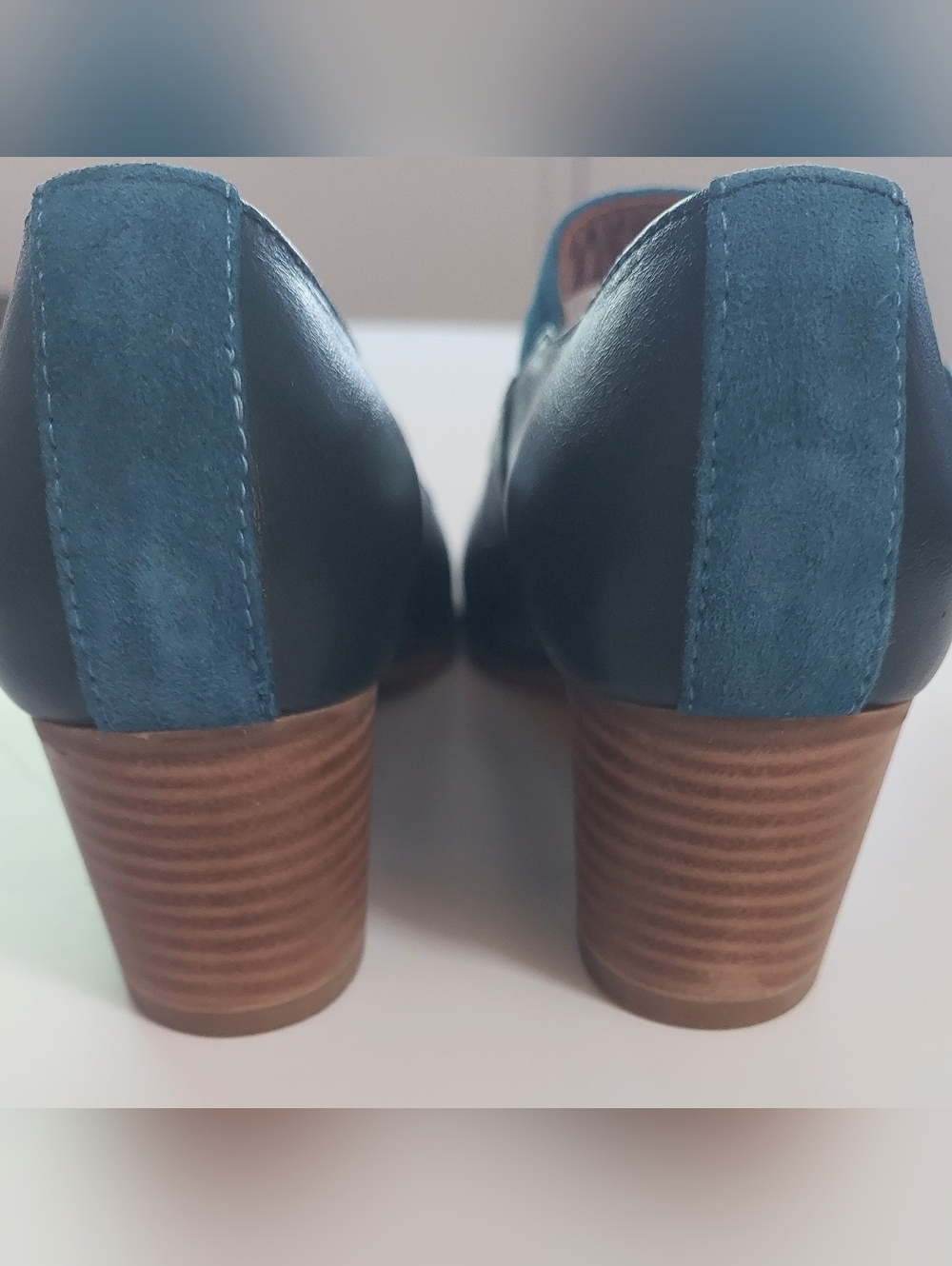 Julia Bo Joplin Mary Janes Premium Leather Green with Turquoise Strap Size EU 39 - Picture 7 of 11